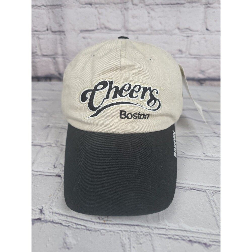 Cheers Boston Hat OSFA Beige Adjustable Baseball Cap Sitcom 80s Television